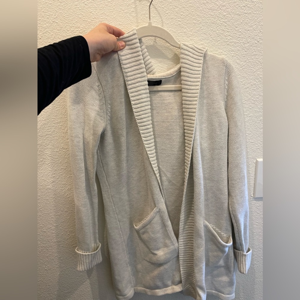 Soft sweater with a hood